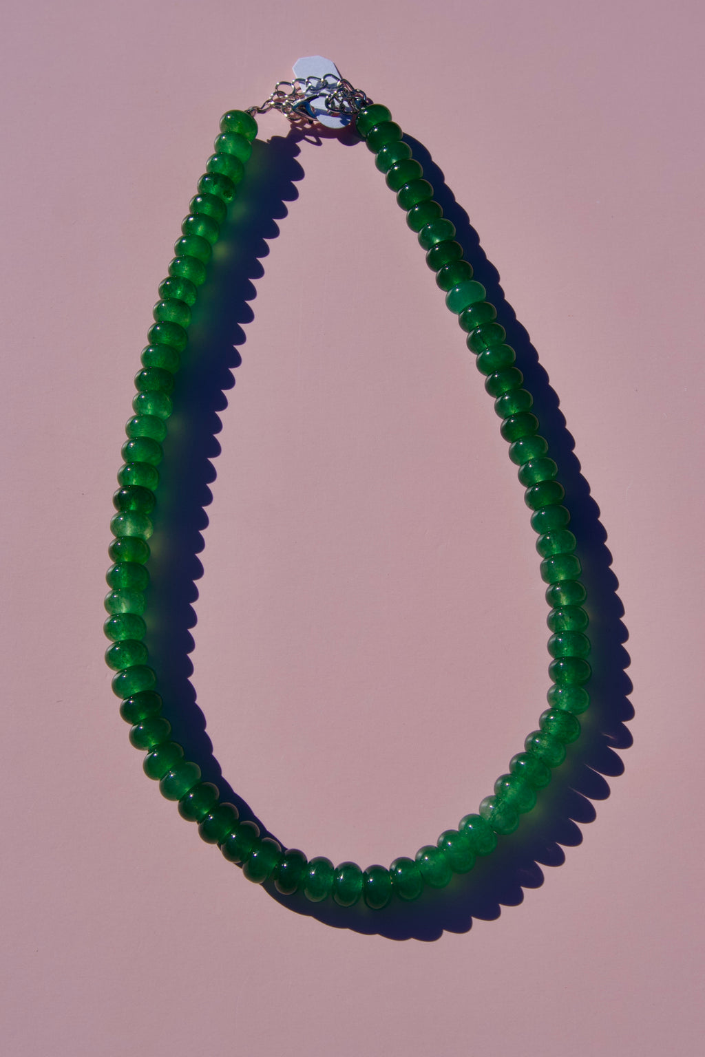 Kelly Green Beaded Necklace