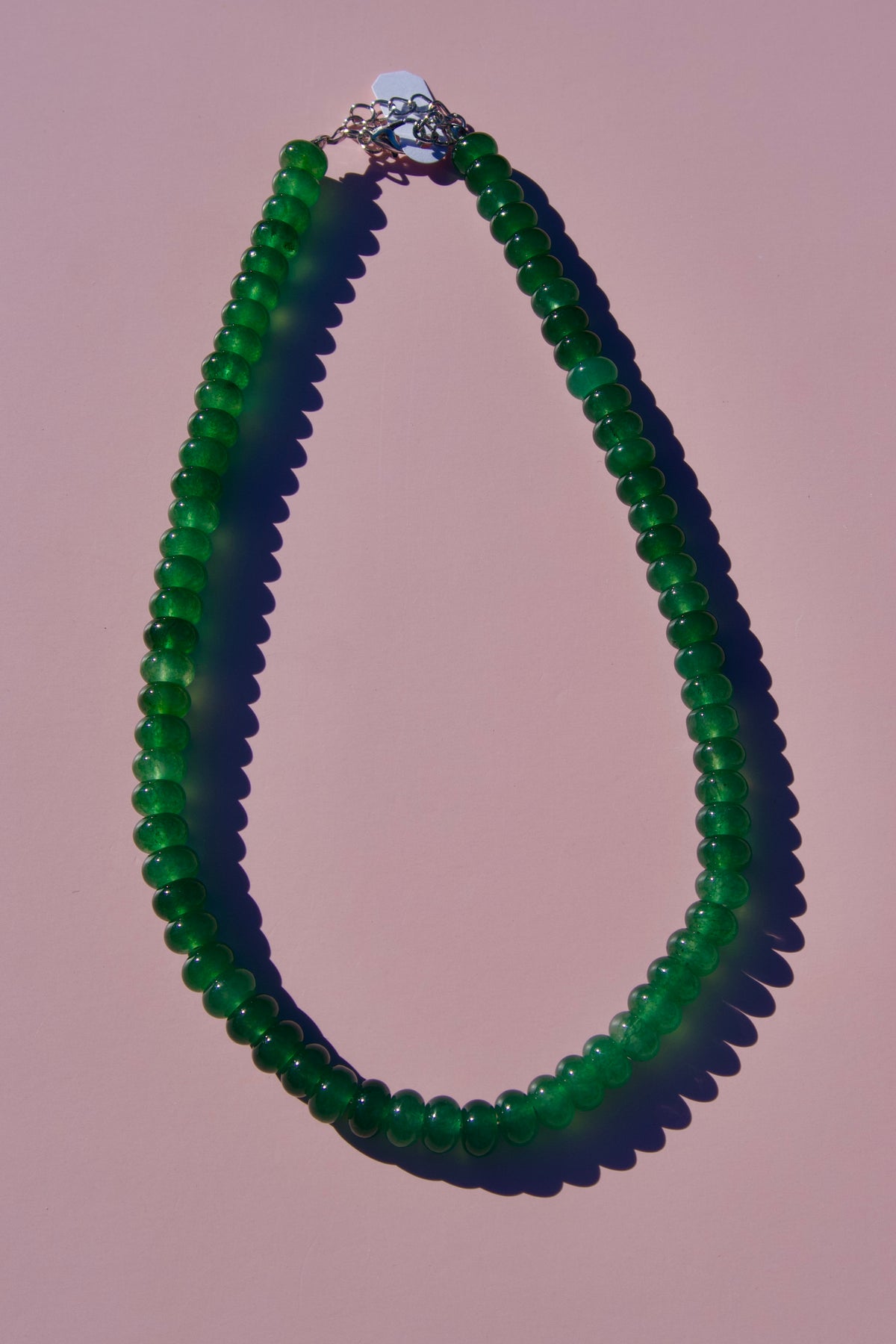 Kelly Green Beaded Necklace