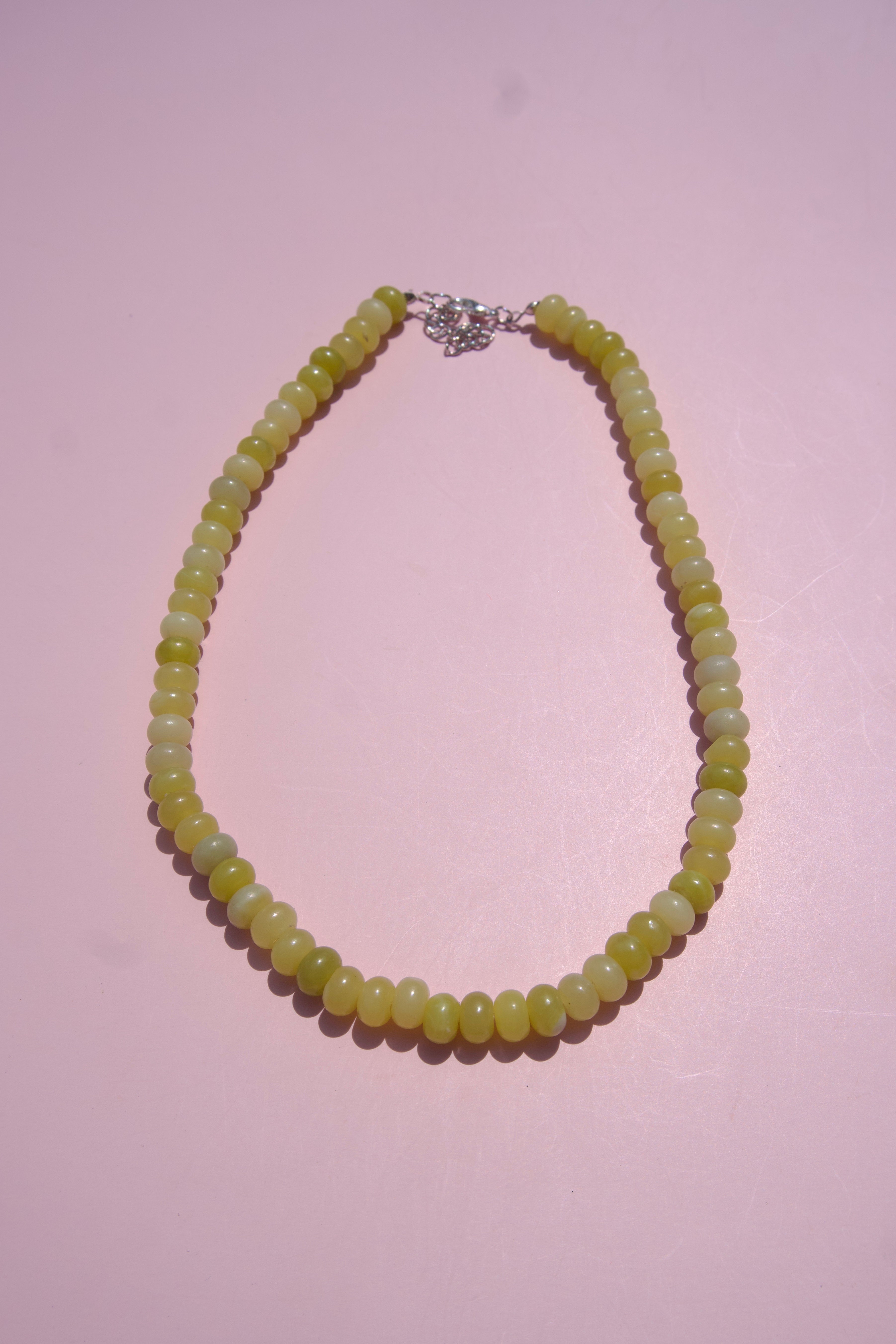Lemon Jade necklace